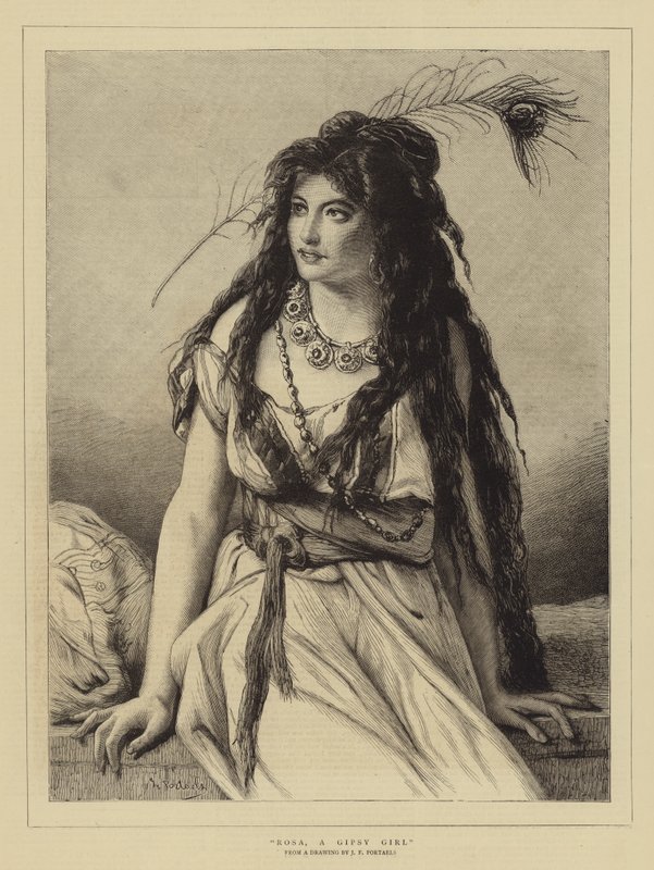 Rosa, ein Zigeunermädchen von Jean Francois Portaels