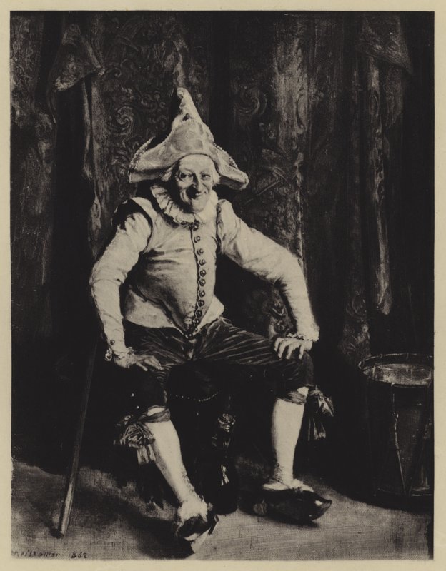 Der sitzende Polichinelle von Jean Louis Ernest Meissonier