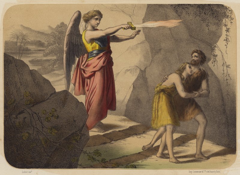 Das verlorene Paradies von Jean Baptiste Auguste Leloir