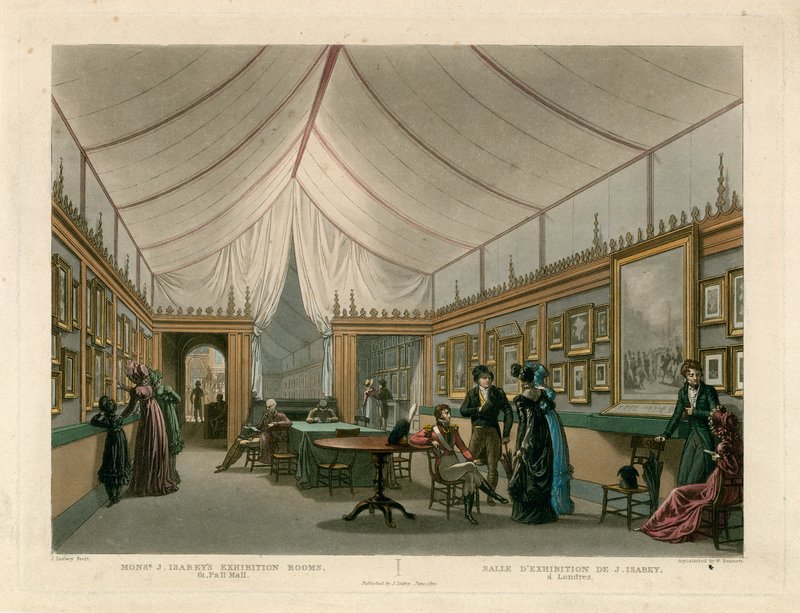 Ausstellungsraum von Monsieur J Isabey von Jean Baptiste Isabey