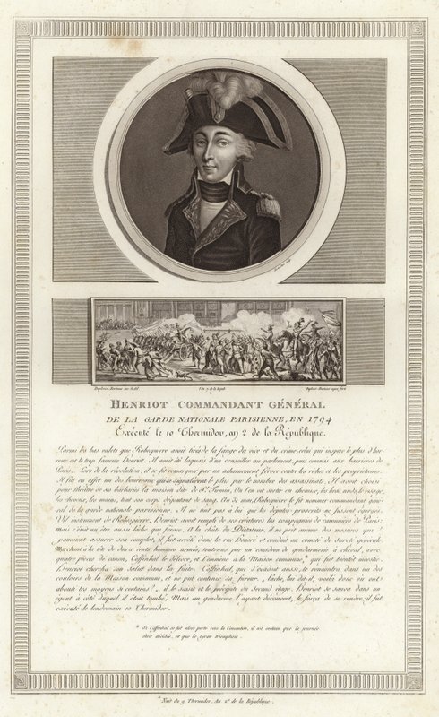 Porträt von Francois Hanriot von Jean Duplessi Bertaux