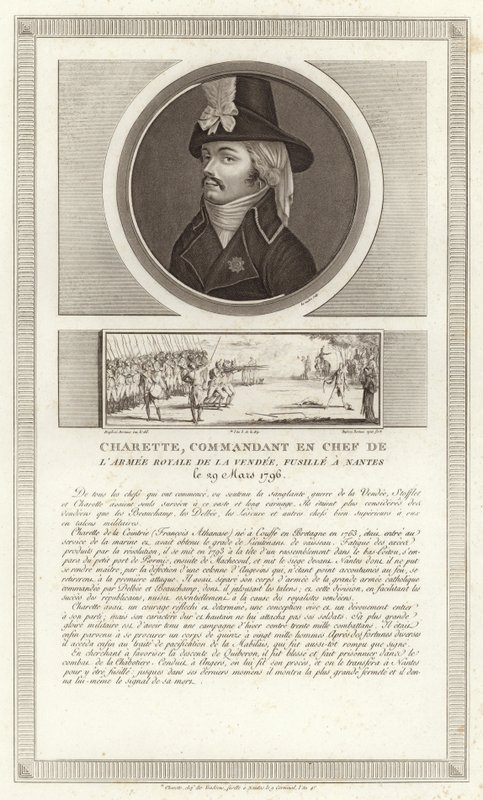 Porträt von Francois de Charette von Jean Duplessi Bertaux