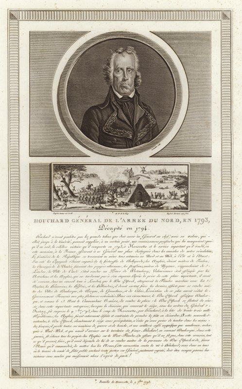 Porträt von Jean Nicolas Houchard von Jean Duplessi Bertaux