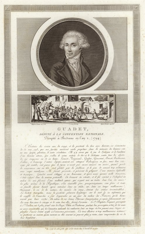 Porträt von Marguerite-Elie Guadet von Jean Duplessi Bertaux
