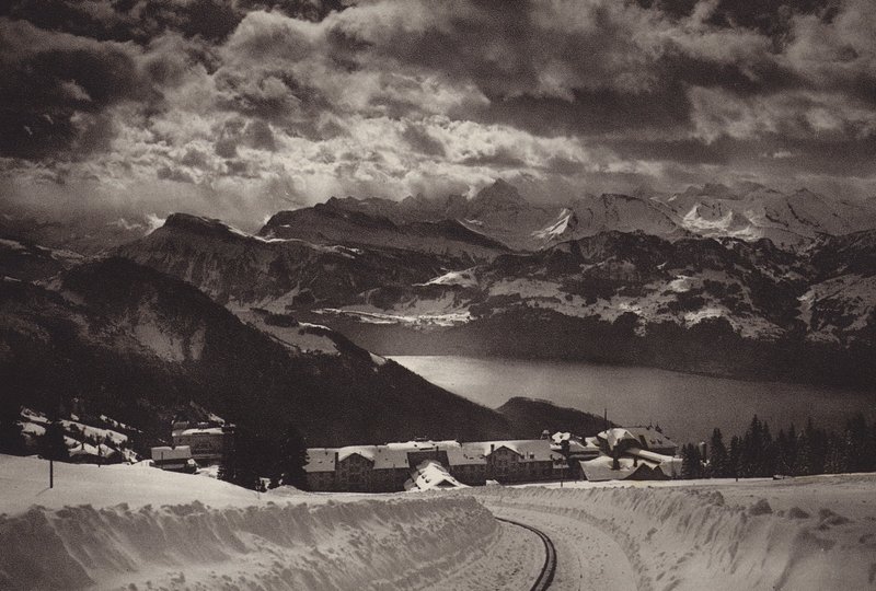 Rigi Kaltbad und Vierwaldstättersee von Jean Gaberell