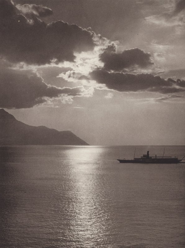 Schweiz: Genfersee, Abend von Jean Gaberell