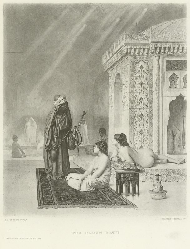 Das Harem-Bad (Gravur) von Jean Leon Gerome