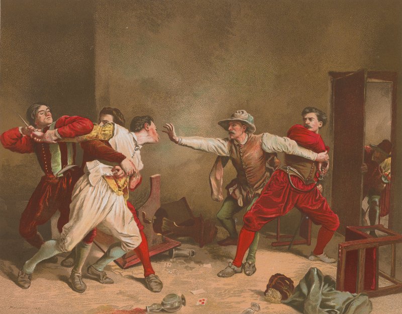Der Streit von Jean Louis Ernest Meissonier