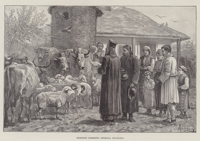 Segnung der Haustiere, Bulgarien von Johann Nepomuk Schonberg