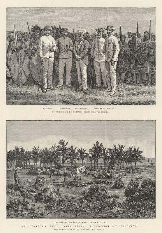 Mr. Stanleys Emin-Pascha-Entlastungsexpedition in Bagamoyo von Johann Nepomuk Schonberg