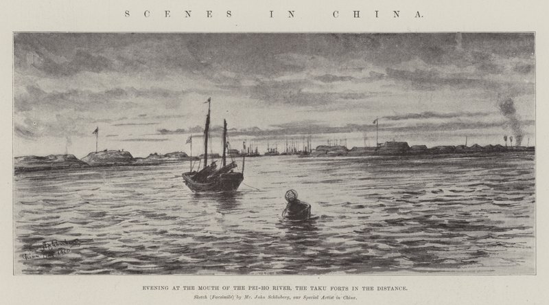 Szenen in China von Johann Nepomuk Schonberg