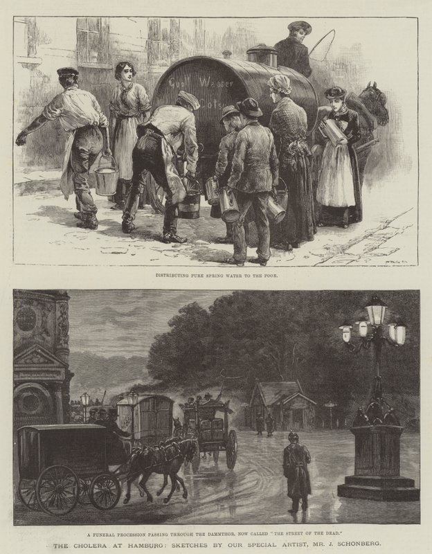 Die Cholera in Hamburg von Johann Nepomuk Schonberg