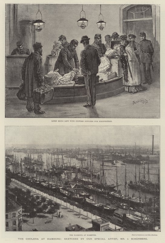 Die Cholera in Hamburg von Johann Nepomuk Schonberg