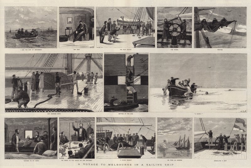 Eine Reise nach Melbourne auf einem Segelschiff von John Charles Dollman