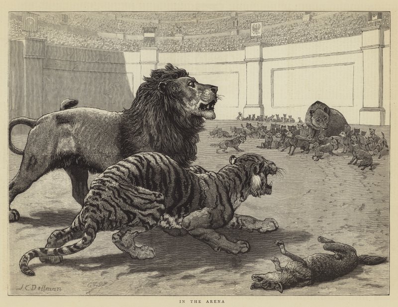 In der Arena von John Charles Dollman