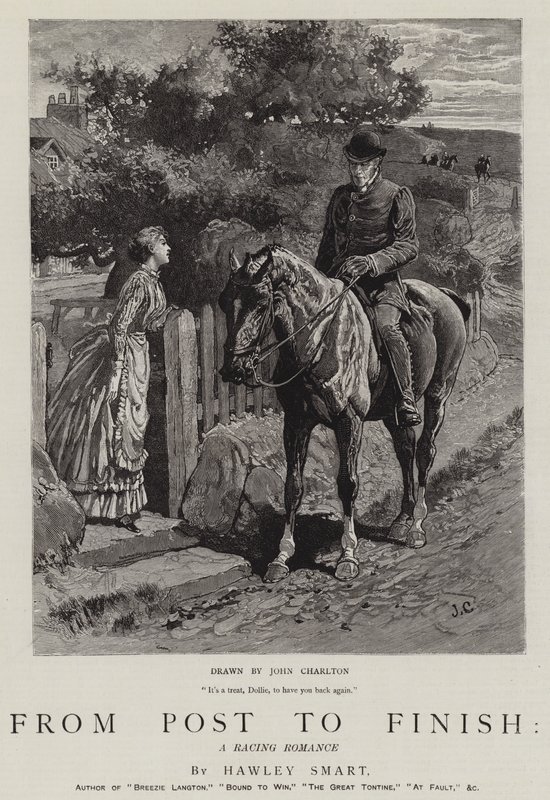 Von Post zu Ziel, eine Rennromanze von John Charlton