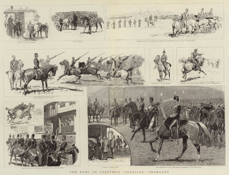 Die Cheshire Yeomanry des Earl of Chester von John Charlton