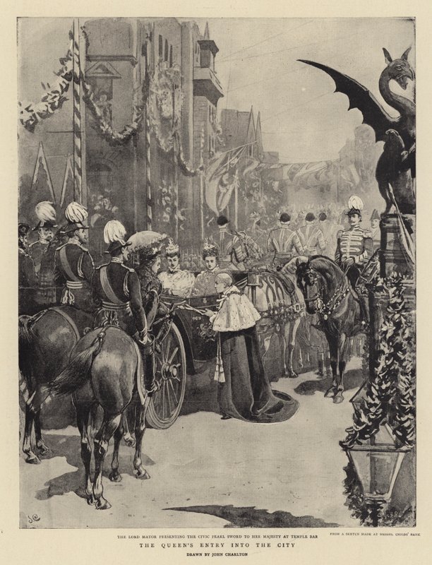 Der Einzug der Königin in die Stadt von John Charlton