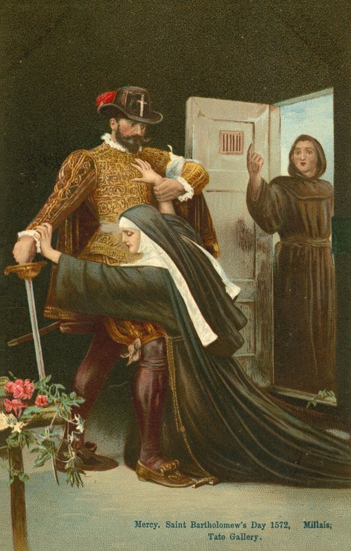 Barmherzigkeit, Bartholomäusnacht, 1572 von John Everett Millais