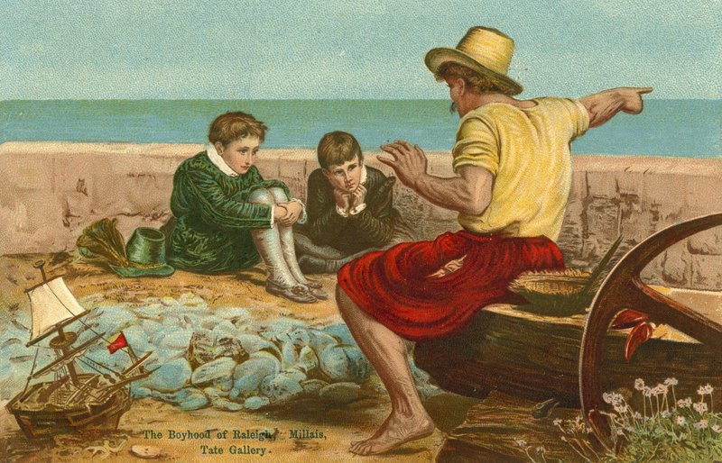 Die Jugend von Sir Walter Raleigh von John Everett Millais