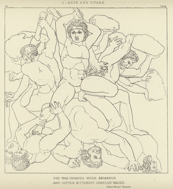 Riesen und Titanen von John Flaxman