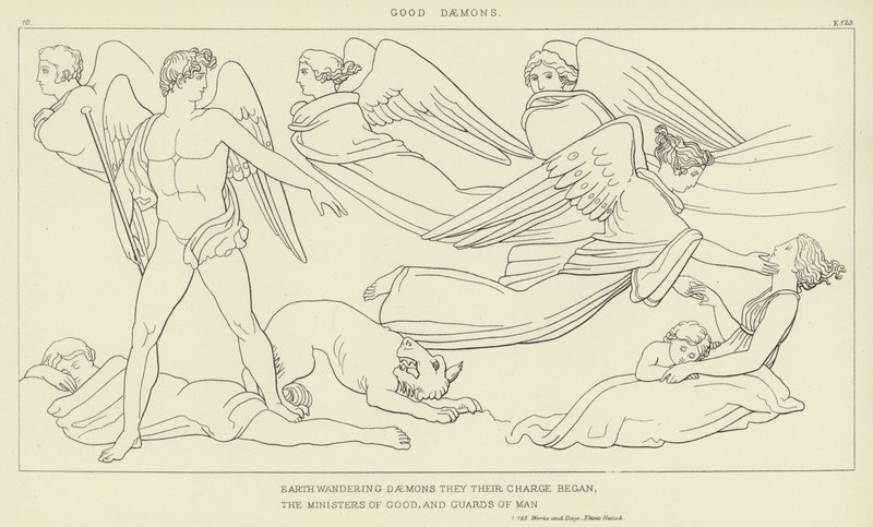 Gute Dämonen von John Flaxman
