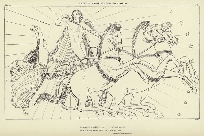 Lampetia beschwert sich bei Apollo von John Flaxman