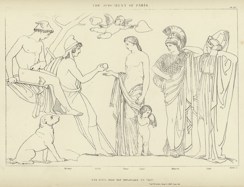 Das Urteil des Paris von John Flaxman