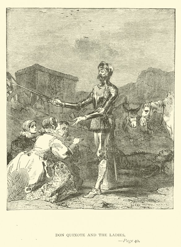 Don Quixote und die Damen von John Gilbert