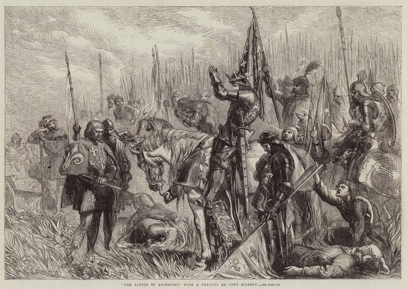 Die Schlacht von Azincourt von John Gilbert