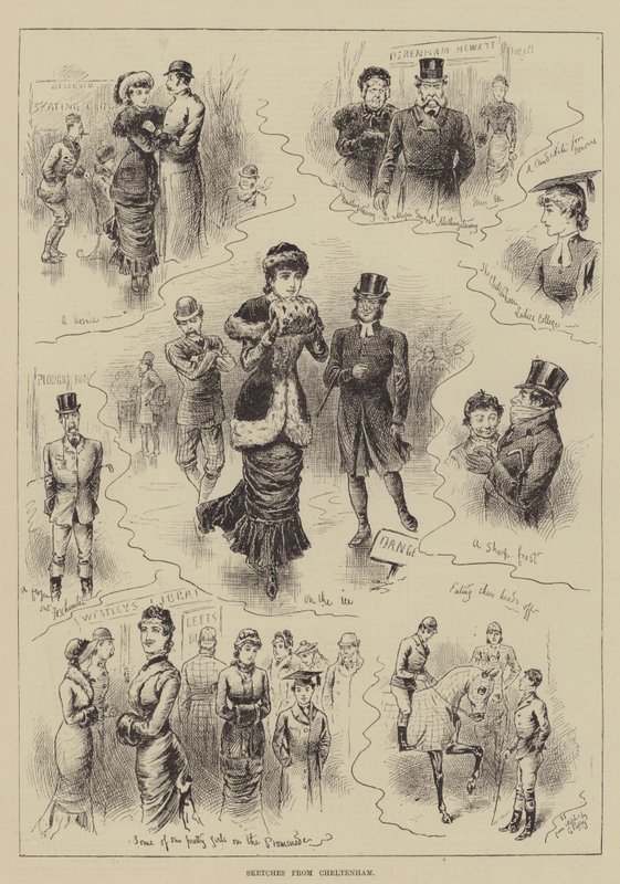 Skizzen aus Cheltenham von John Jellicoe