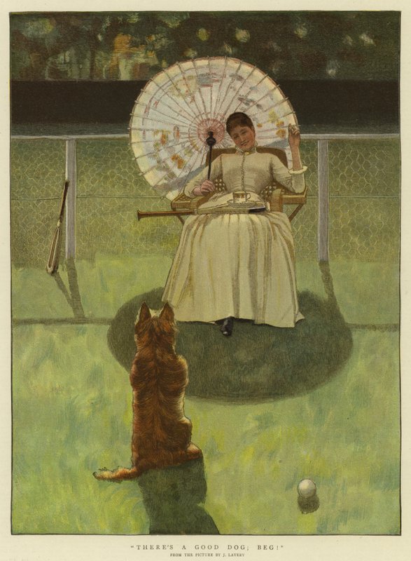 Das ist ein guter Hund; Betteln! von John Lavery