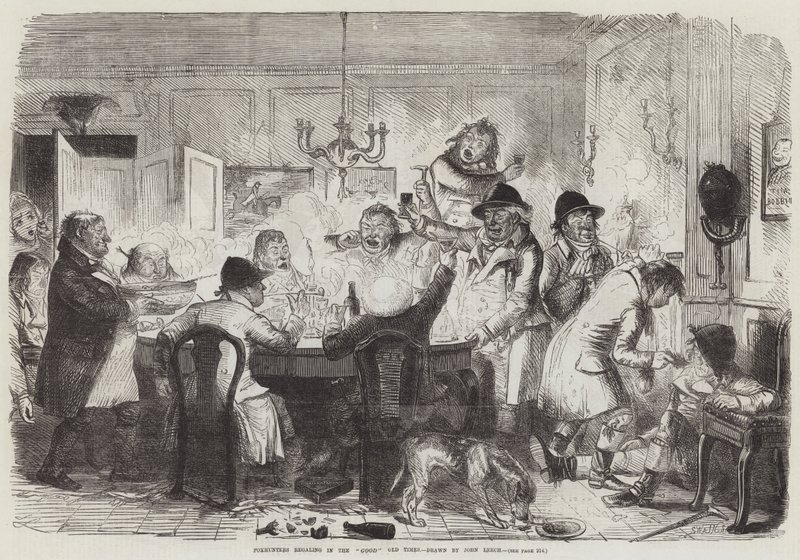Fuchsjagd in den guten alten Zeiten von John Leech