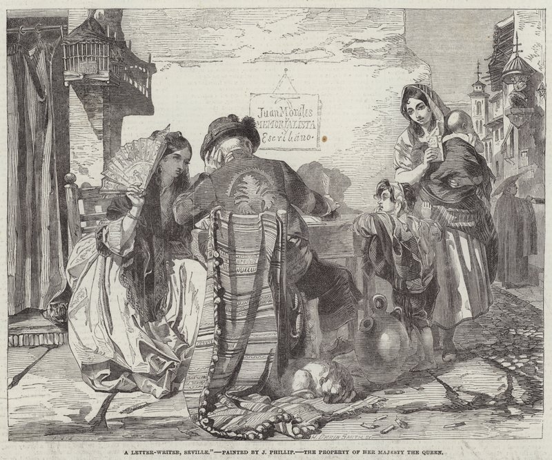 Ein Briefschreiber, Sevilla von John Phillip