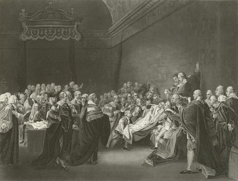 Tod des Earl of Chatham, 1778 von John Singleton Copley