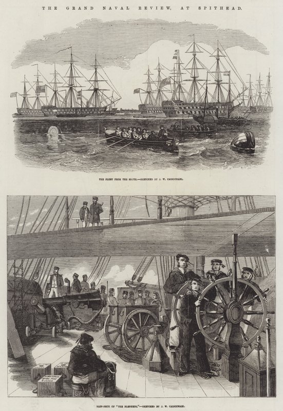 Die große Marineparade in Spithead von John Wilson Carmichael