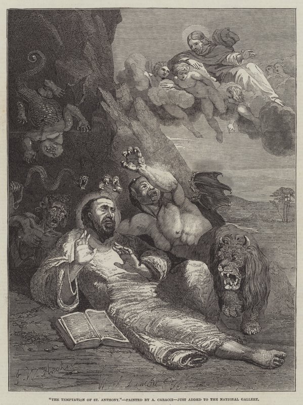 Die Versuchung des heiligen Antonius von John Wykeham Archer