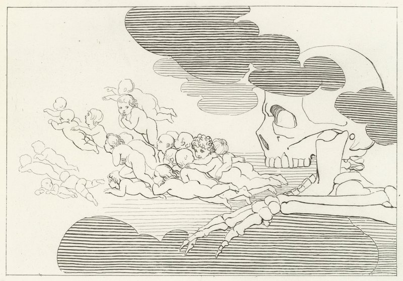 Limbus, Fegefeuer, Gesang 7 von John (after) Flaxman