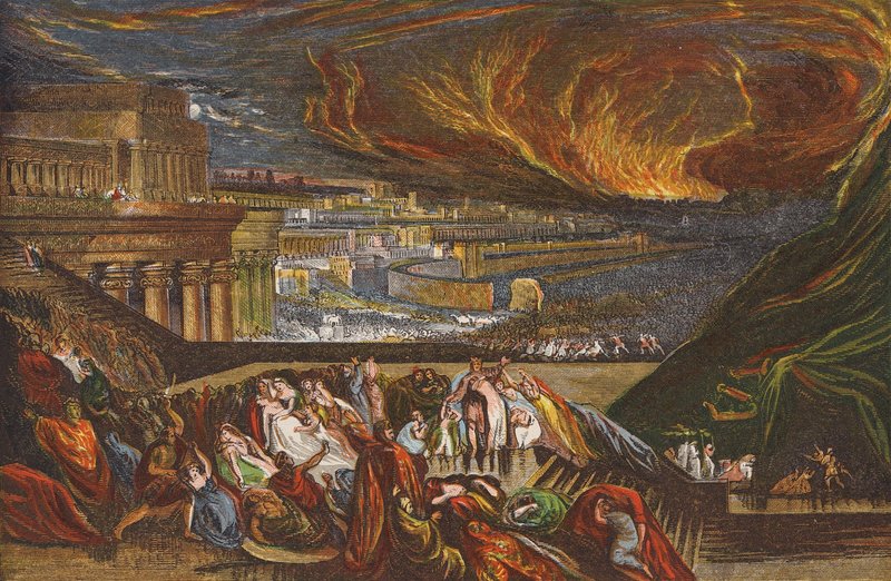 Zerstörung von Ninive von John (after) Martin