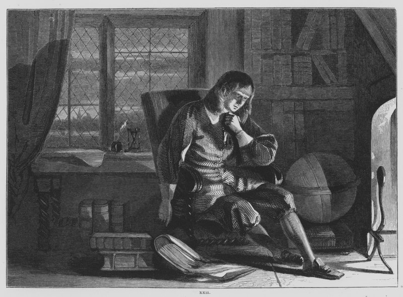 John Milton, Il Penseroso (Stich) von John (after) Phillip