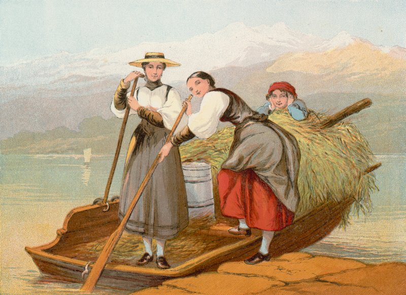 Heimkehr aus den Bergen, Schweiz von John Absolon