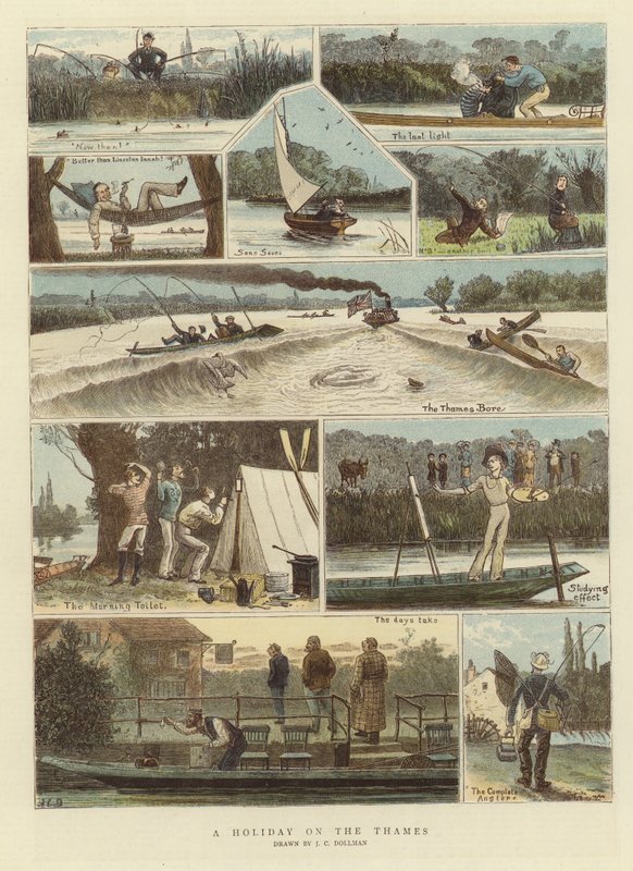 Ein Urlaub auf der Themse von John Charles Dollman