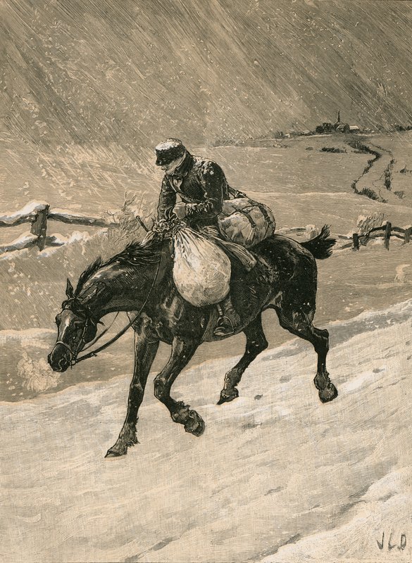 Der Weihnachtsbriefträger von John Charles Dollman