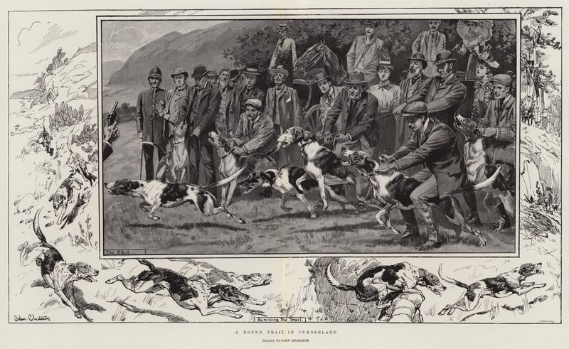 Eine Hundejagd in Cumberland von John Charlton