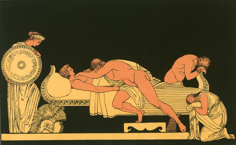 Thetis bringt Achilles die Rüstung von John Flaxman