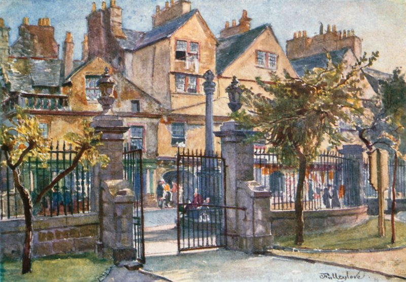 Alte Häuser in Canongate von John Fulleylove