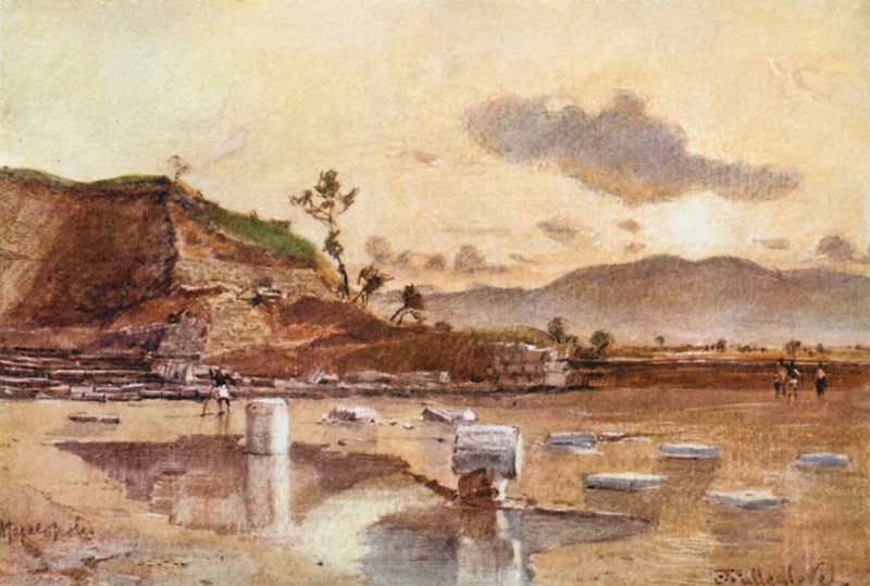 Stätte von Megalopolis in Arkadien von John Fulleylove