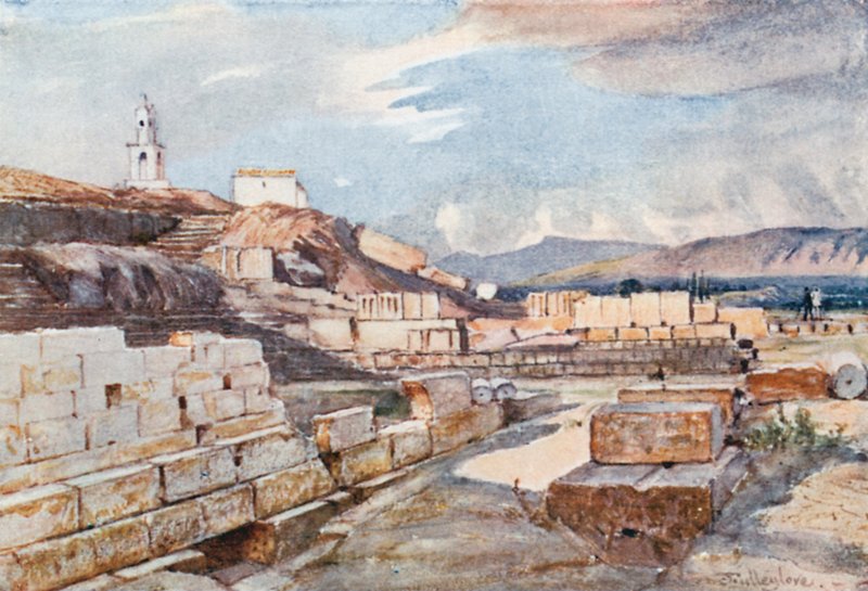 Der Große Tempel der Mysterien, Eleusis von John Fulleylove