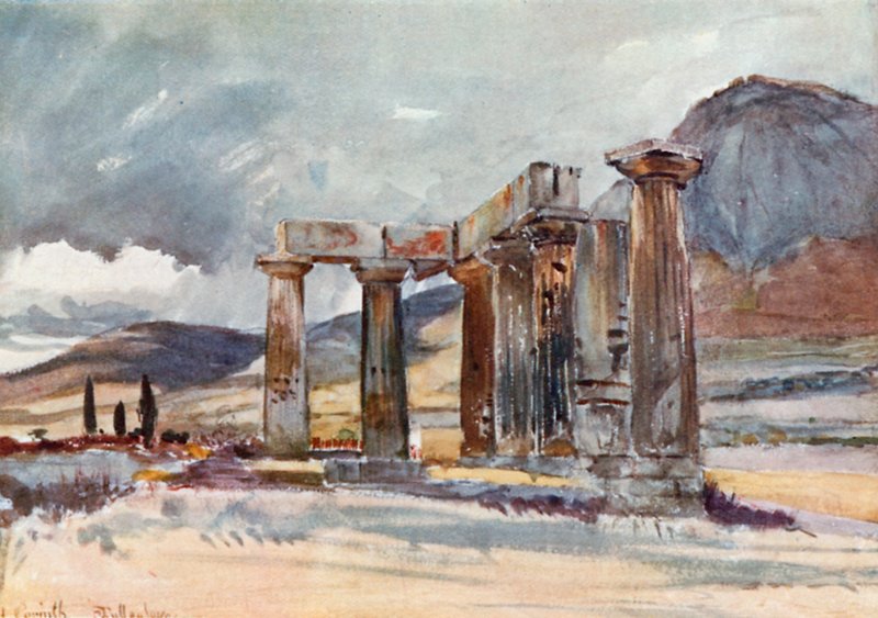 Der Tempel in Korinth von John Fulleylove