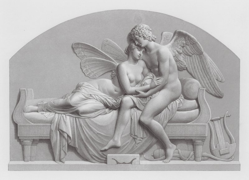 Amor und Psyche (Gravur) von John Gibson